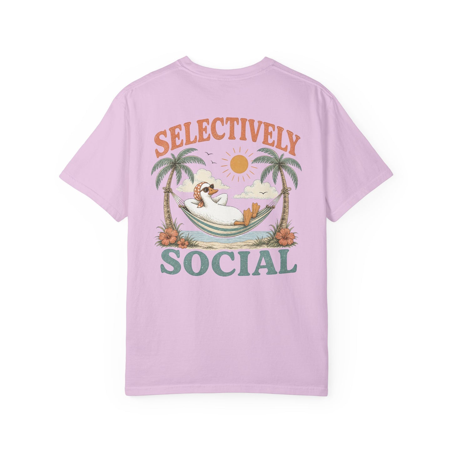 Selectively Social Silly Goose T-Shirt —BACK PRINT- Relaxed Hammock Graphic Tee