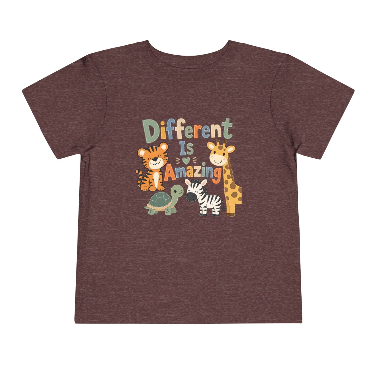 Toddler Tee — Repeating 'Inevitably Playful' Text Design