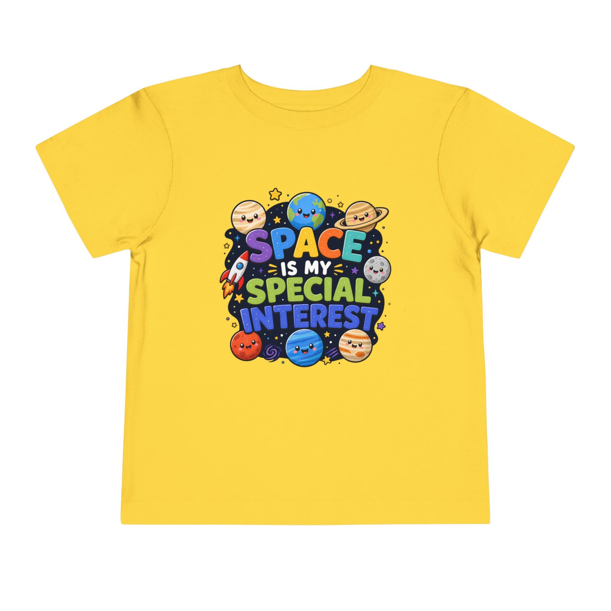 Kids' Space Tee — "Space Is My Special Interest" Toddler Shirt - Yellow, 4T image