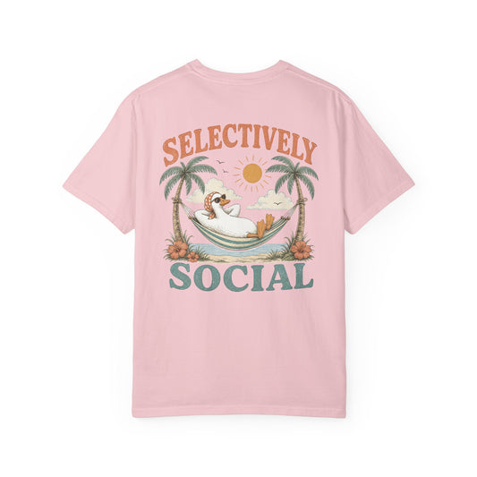 Selectively Social Silly Goose T-Shirt —BACK PRINT- Relaxed Hammock Graphic Tee