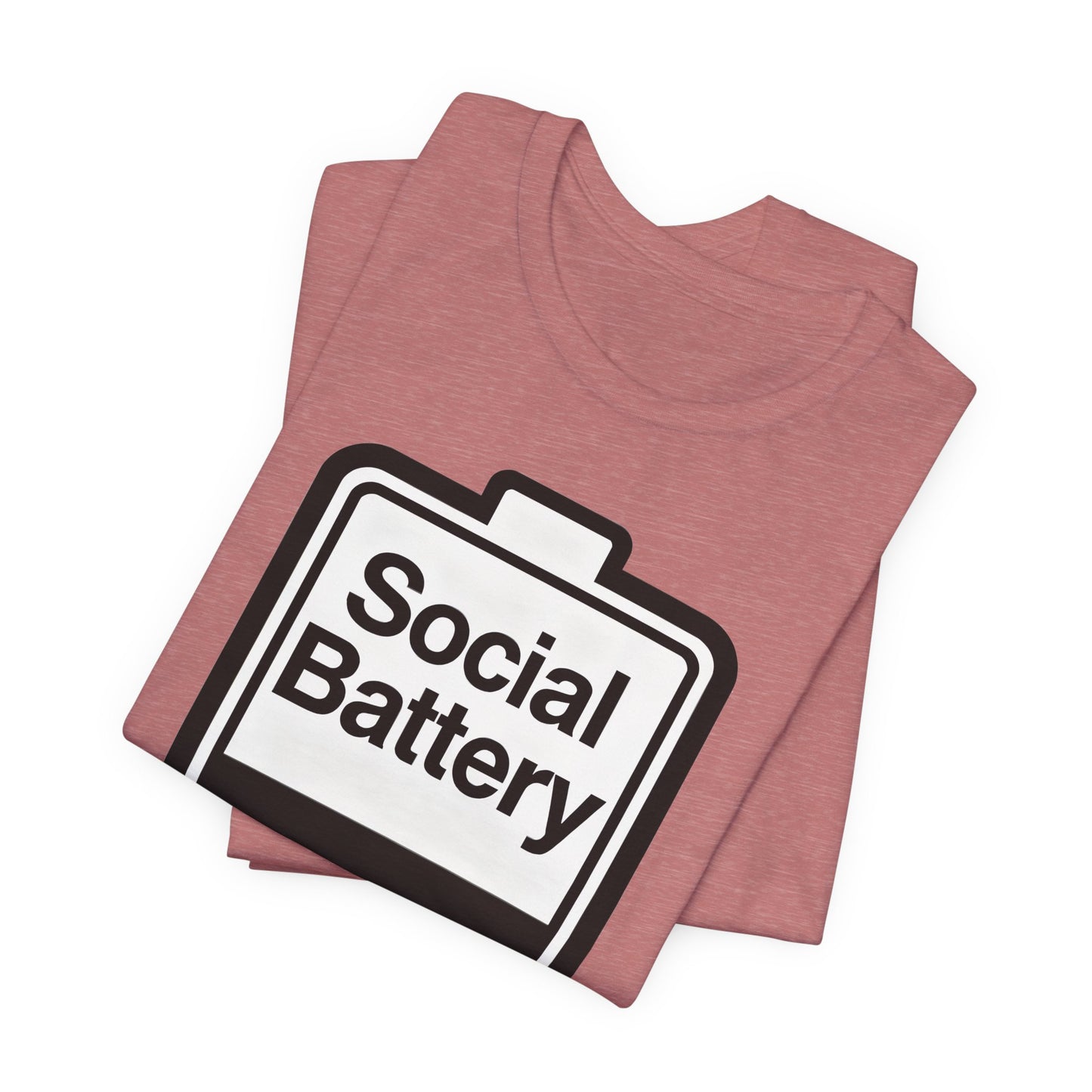 Social Battery 2% T-Shirt — Funny Introvert Low Energy Tee image 14