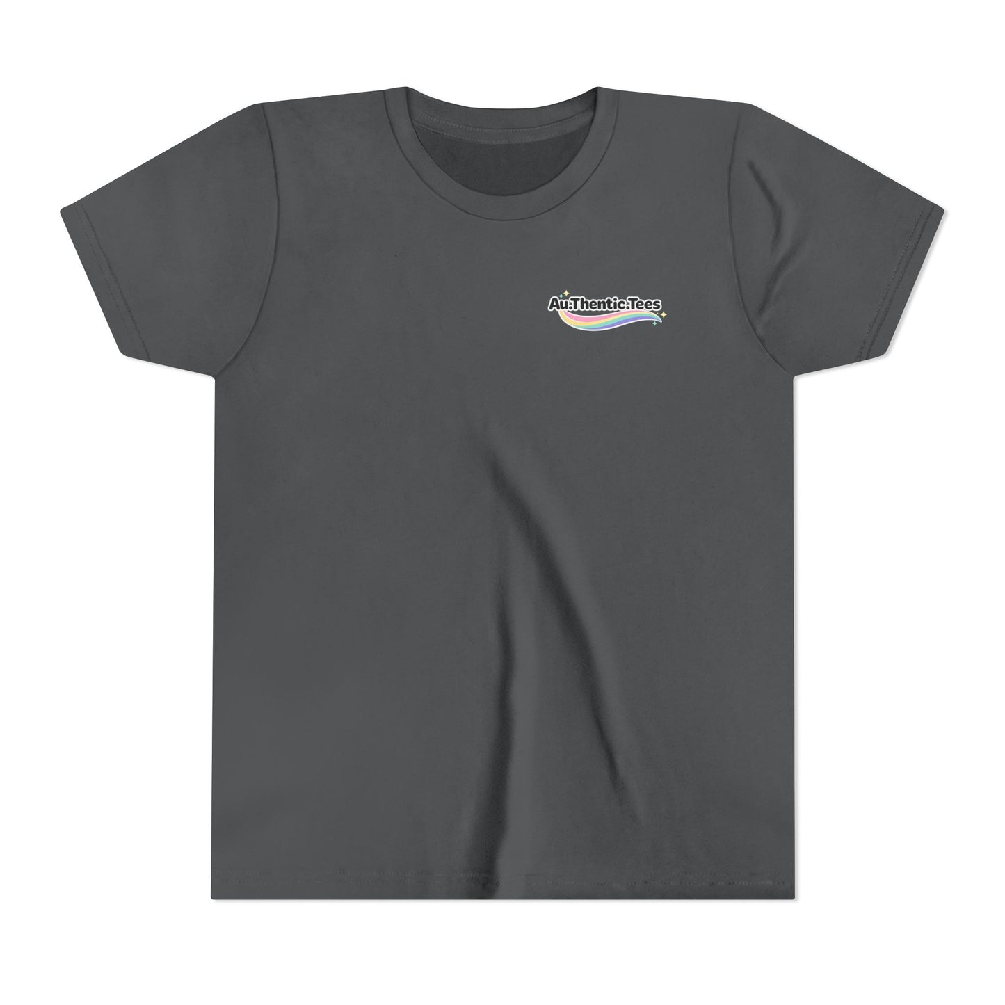 Youth Tee — "Too Much Everything" Cozy Silly Goose Graphic Shirt BACK PRINT