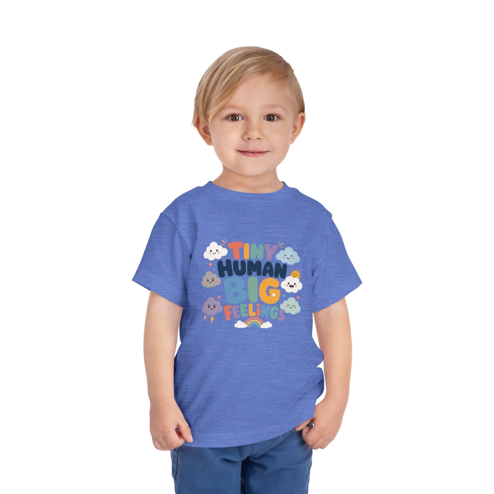 Tiny Human Big Feelings Toddler Tee image 28