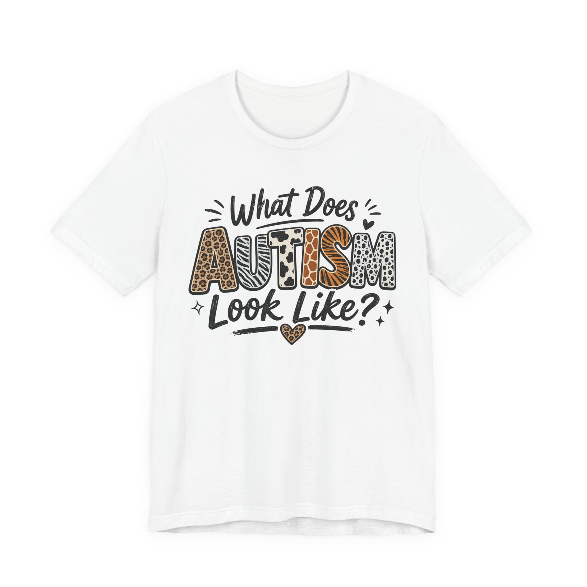 What Does Autism Look Like Shirt | Trendy Autism Awareness Tee image