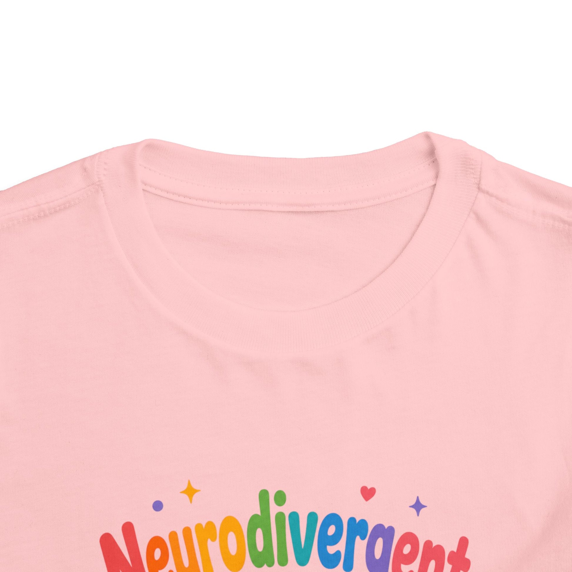 Neurodivergent and Awesome Toddler Tee — Colorful Pride Kids Shirt image 35