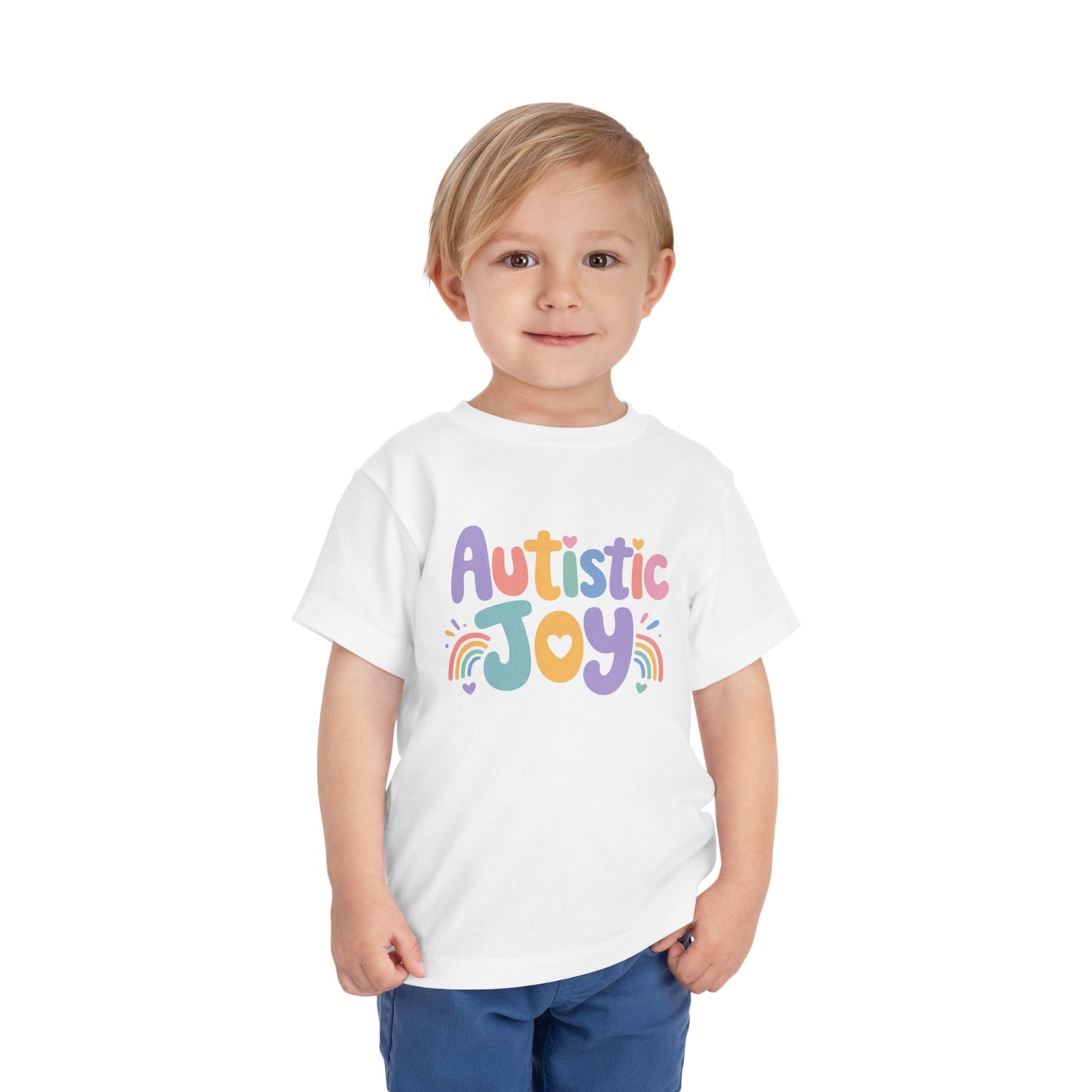 Toddler Tee — "Autistic Joy" Colorful Pride Shirt for Kids image 10