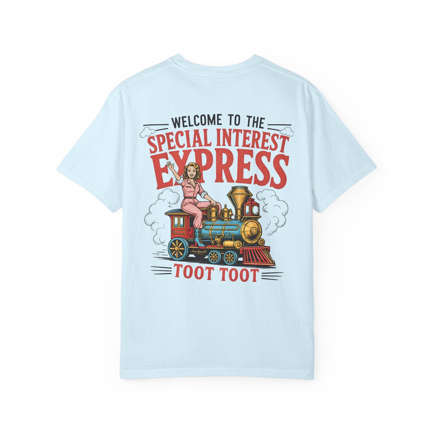 "Special Interest Express" Vintage Train Graphic (Toot Toot) BACK PRINT