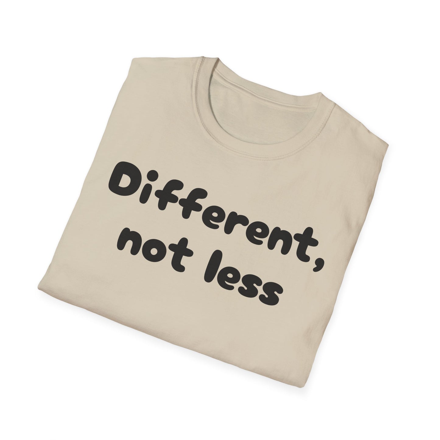 Different, Not Less T-Shirt — Autism Awareness Tee - Sand, M image