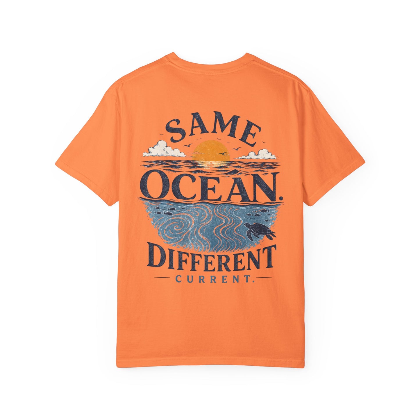 Same Ocean Different Current T-Shirt — Being Neurodivergent Graphic Tee