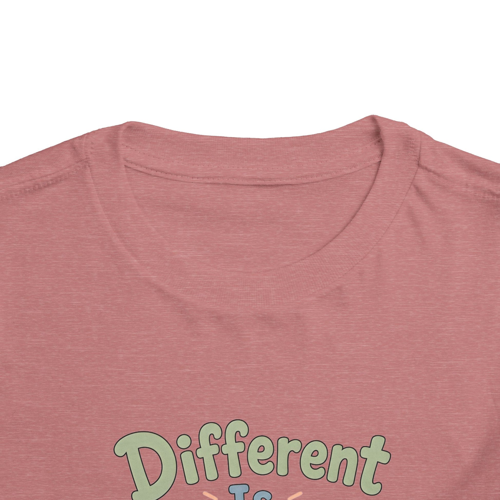 Toddler Tee — "Different Is Amazing" Giraffe &amp; Zebra Diversity Kids Shirt image 7