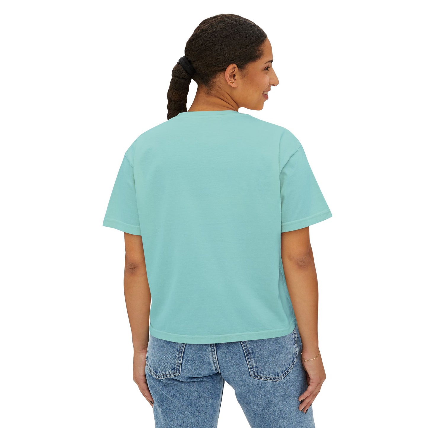 Same Shirt Different Day Boxy Tee — Womens Casual Graphic Tee image 19
