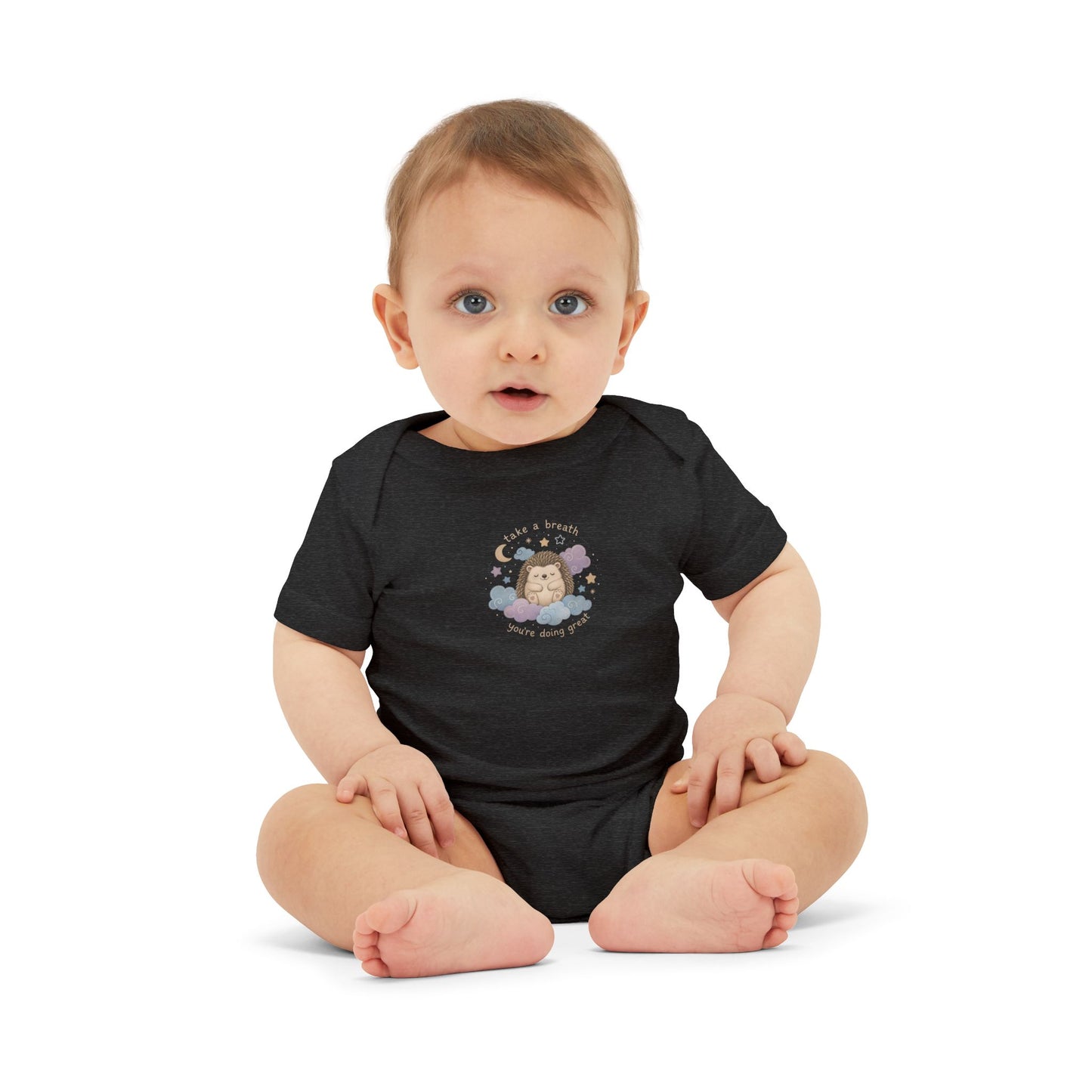 Baby Onesie - Cute Sleeping Lion Graphic Infant Bodysuit (Newborn Shower Gift)