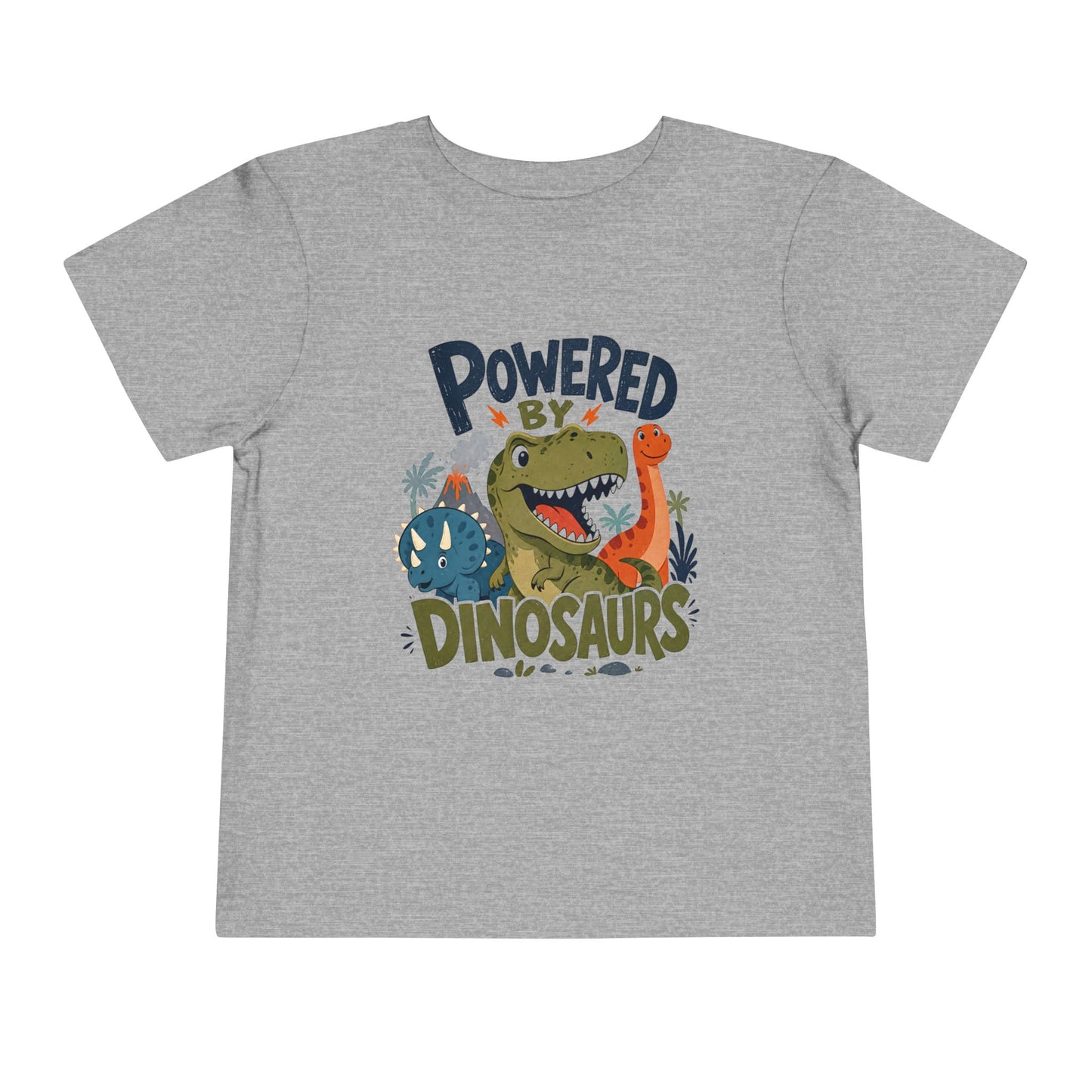 Powered by Dinosaurs Toddler Tee — Cute Dino Graphic Shirt for Kids image 24