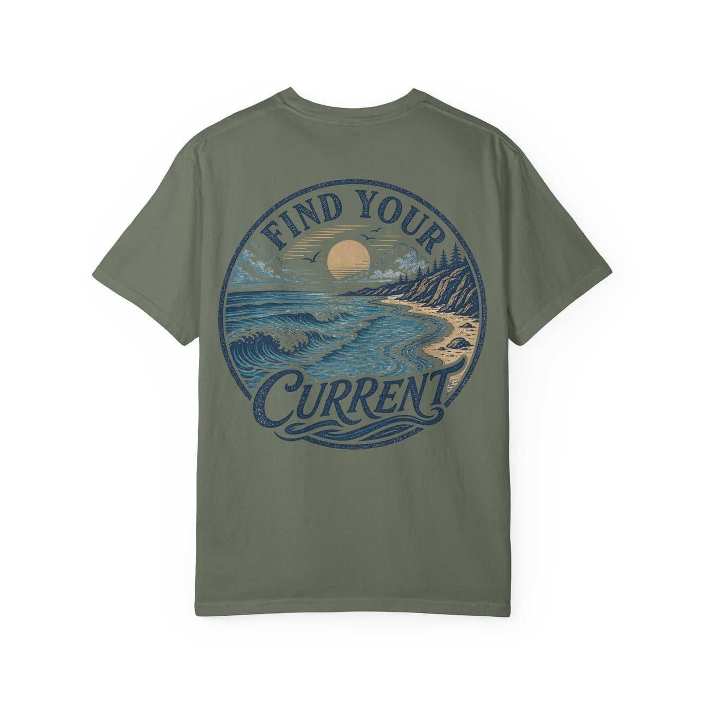 'Find Your Current' Ocean Surf Graphic T-Shirt
