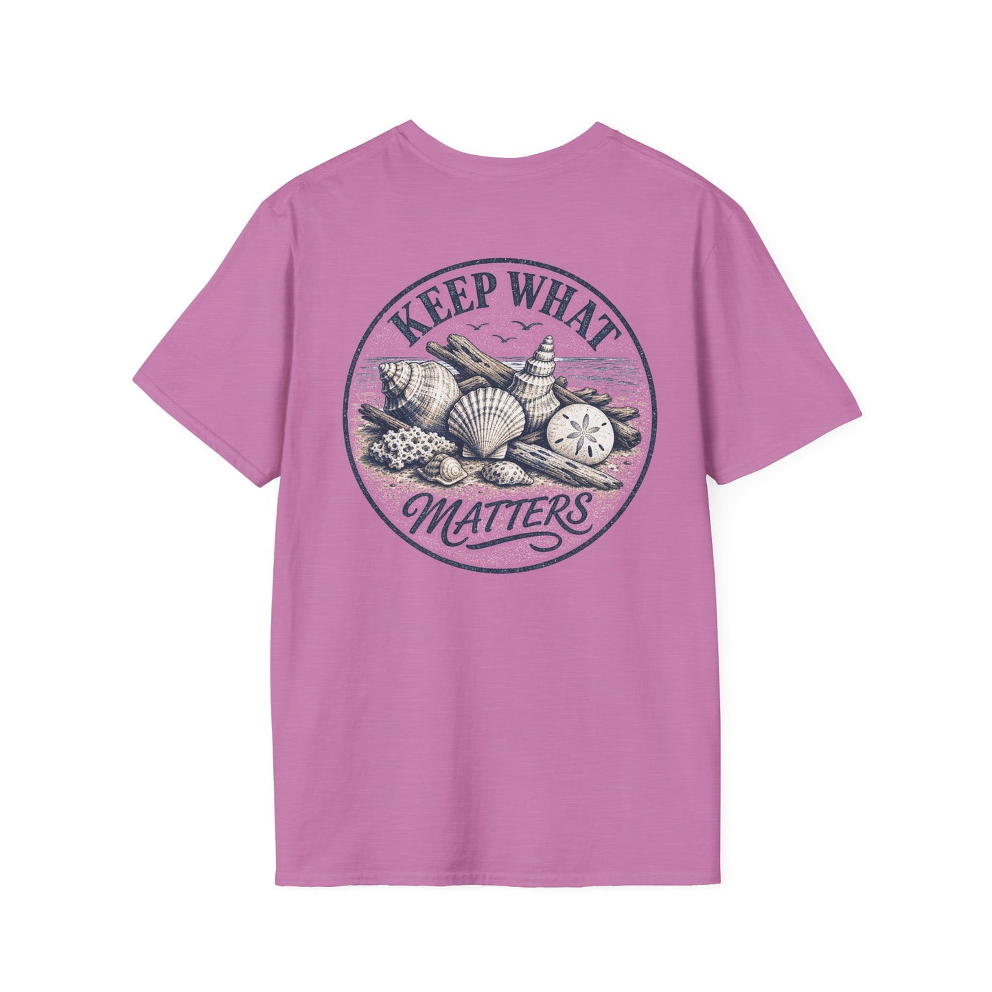 Keep What Matters Coastal Seashell T-Shirt