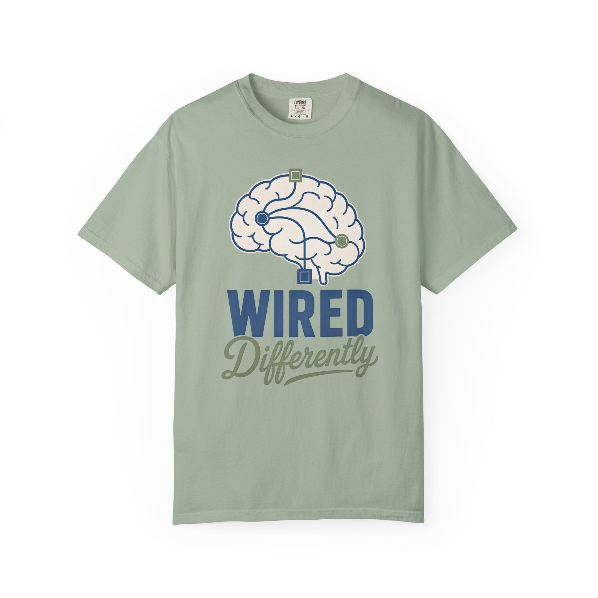 Wired Differently T-Shirt — Brain Graphic Tee for Neurodivergent Pride image