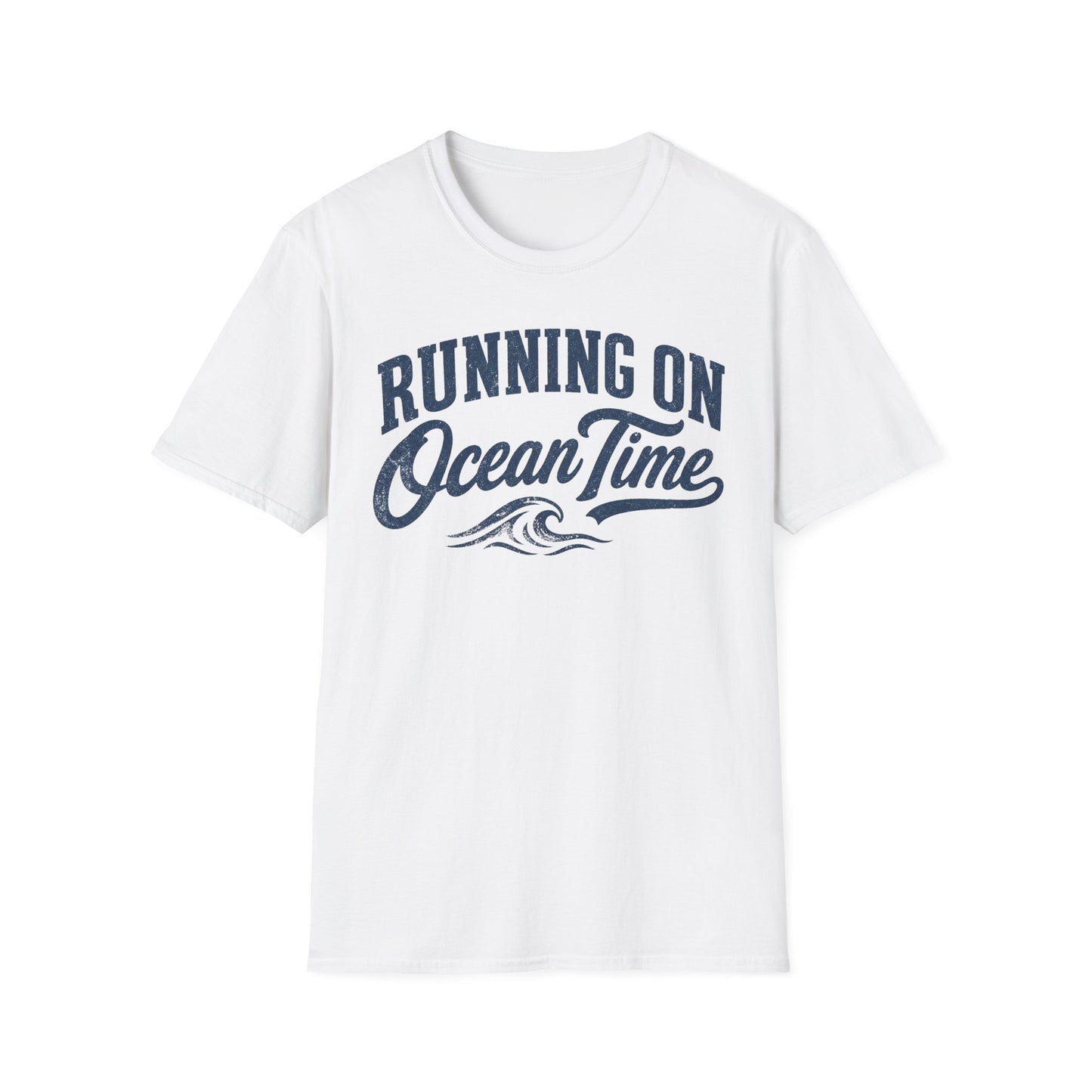 Running On Ocean Time T-Shirt — Coastal Beach Vibes Tee