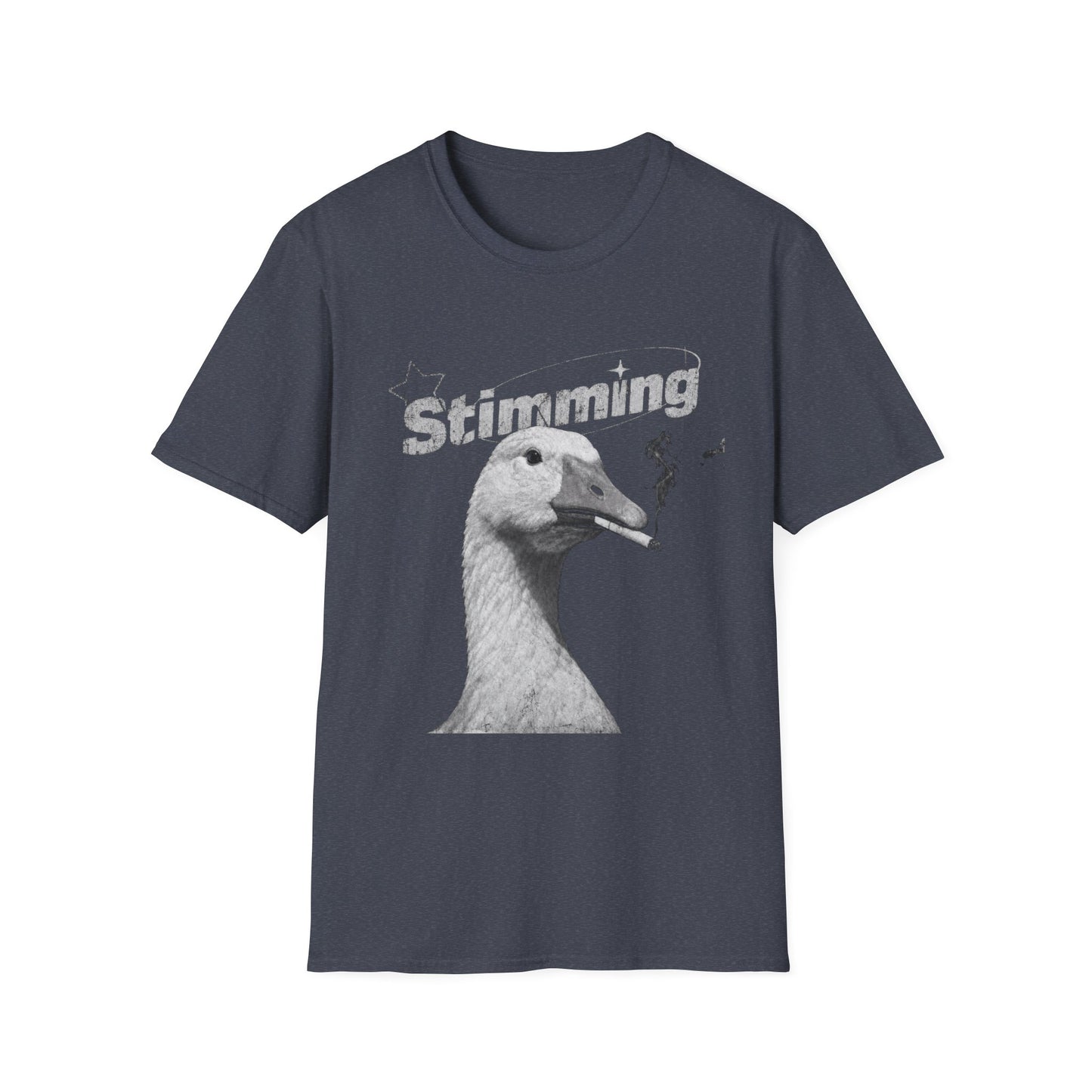 Stimming Goose T‑Shirt — Retro Silly Goose Graphic Tee for Autism & Sensory Pride