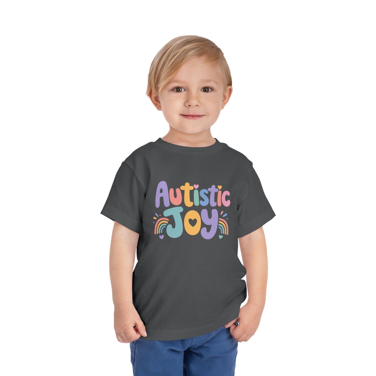 Toddler Tee — "Autistic Joy" Colorful Pride Shirt for Kids image 28