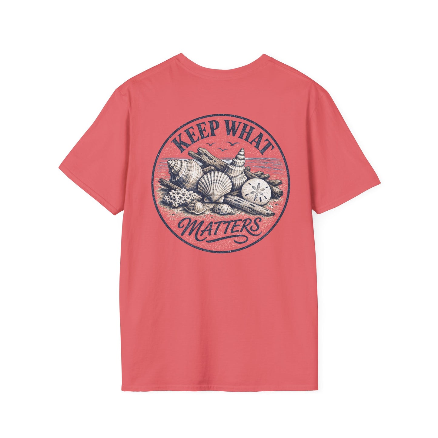 Keep What Matters Coastal Seashell T-Shirt