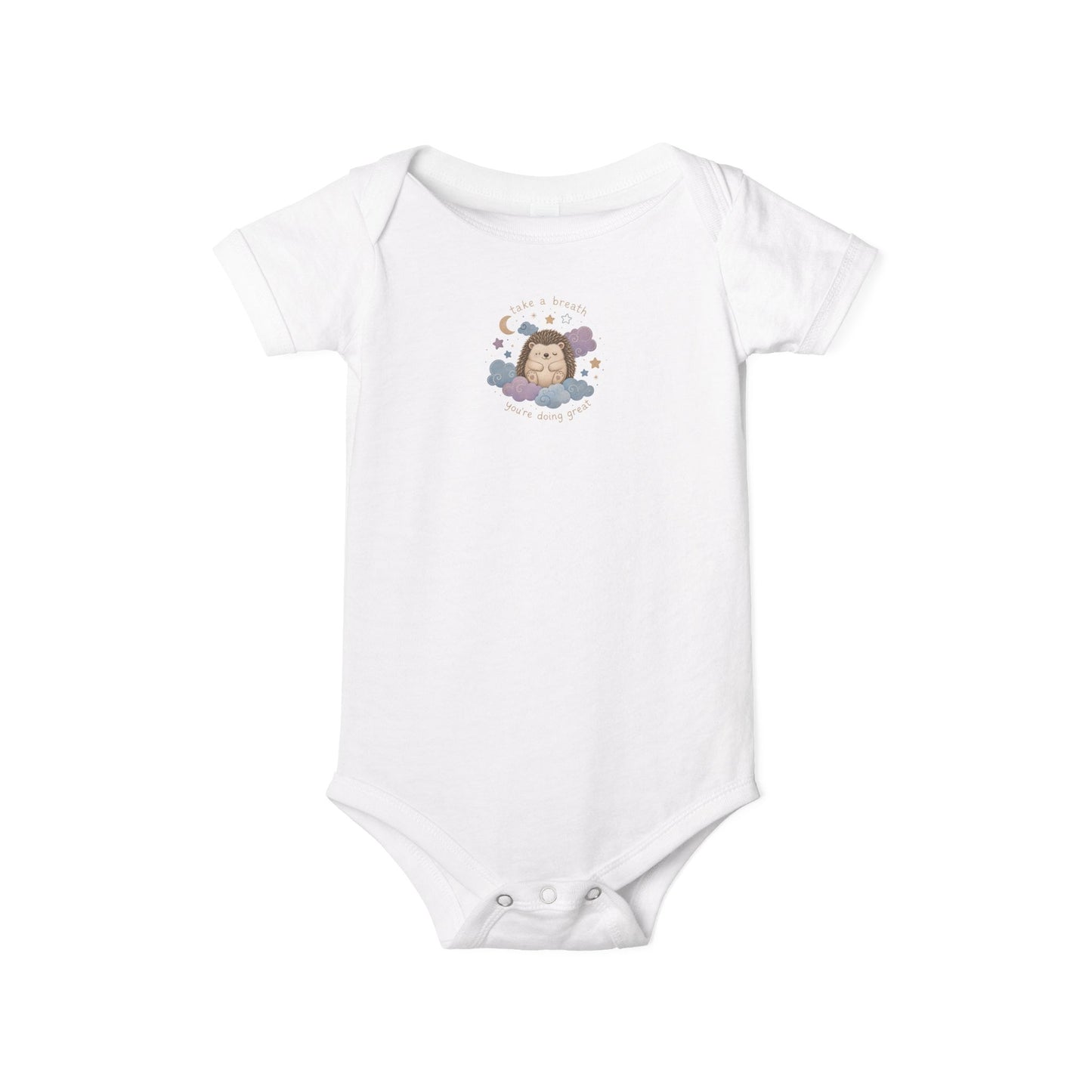 Baby Onesie - Cute Sleeping Lion Graphic Infant Bodysuit (Newborn Shower Gift)