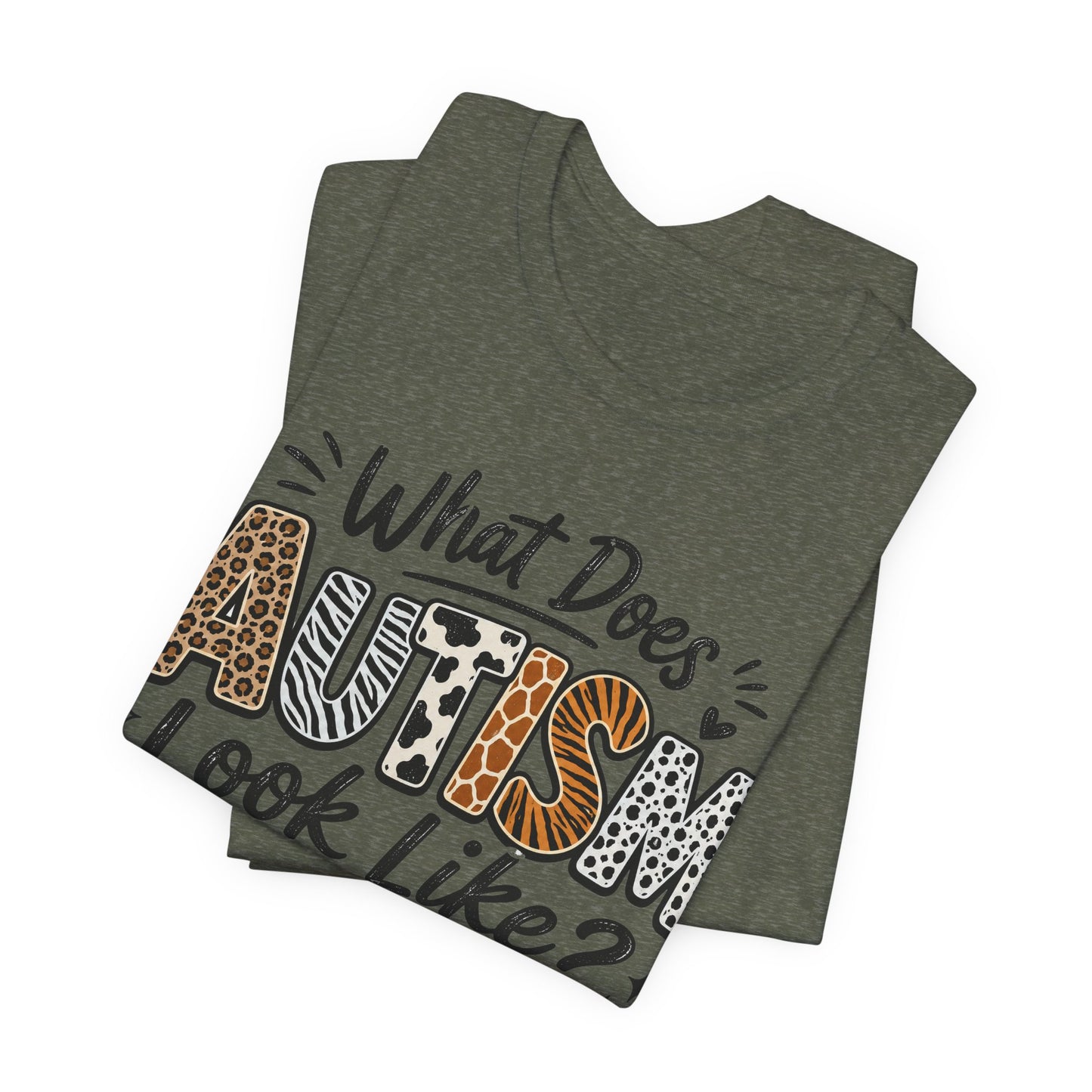 What Does Autism Look Like Shirt | Trendy Autism Awareness Tee image 22