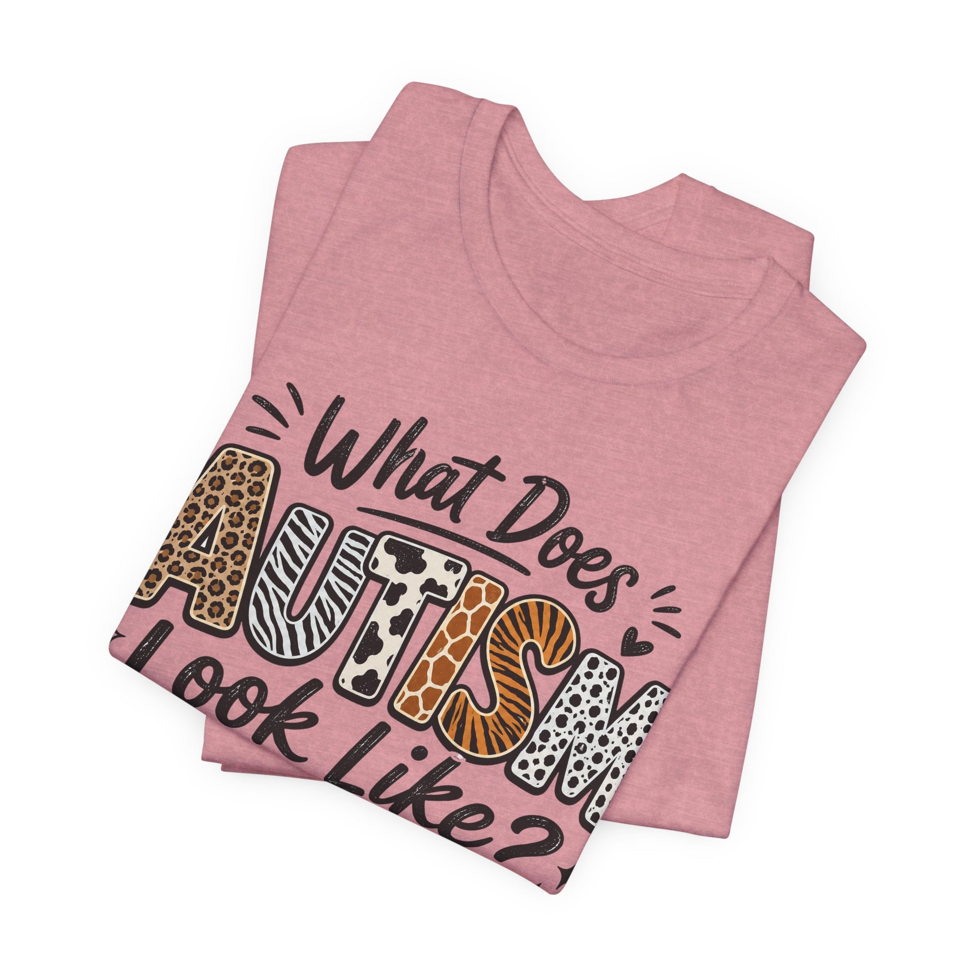 What Does Autism Look Like Shirt | Trendy Autism Awareness Tee image 37