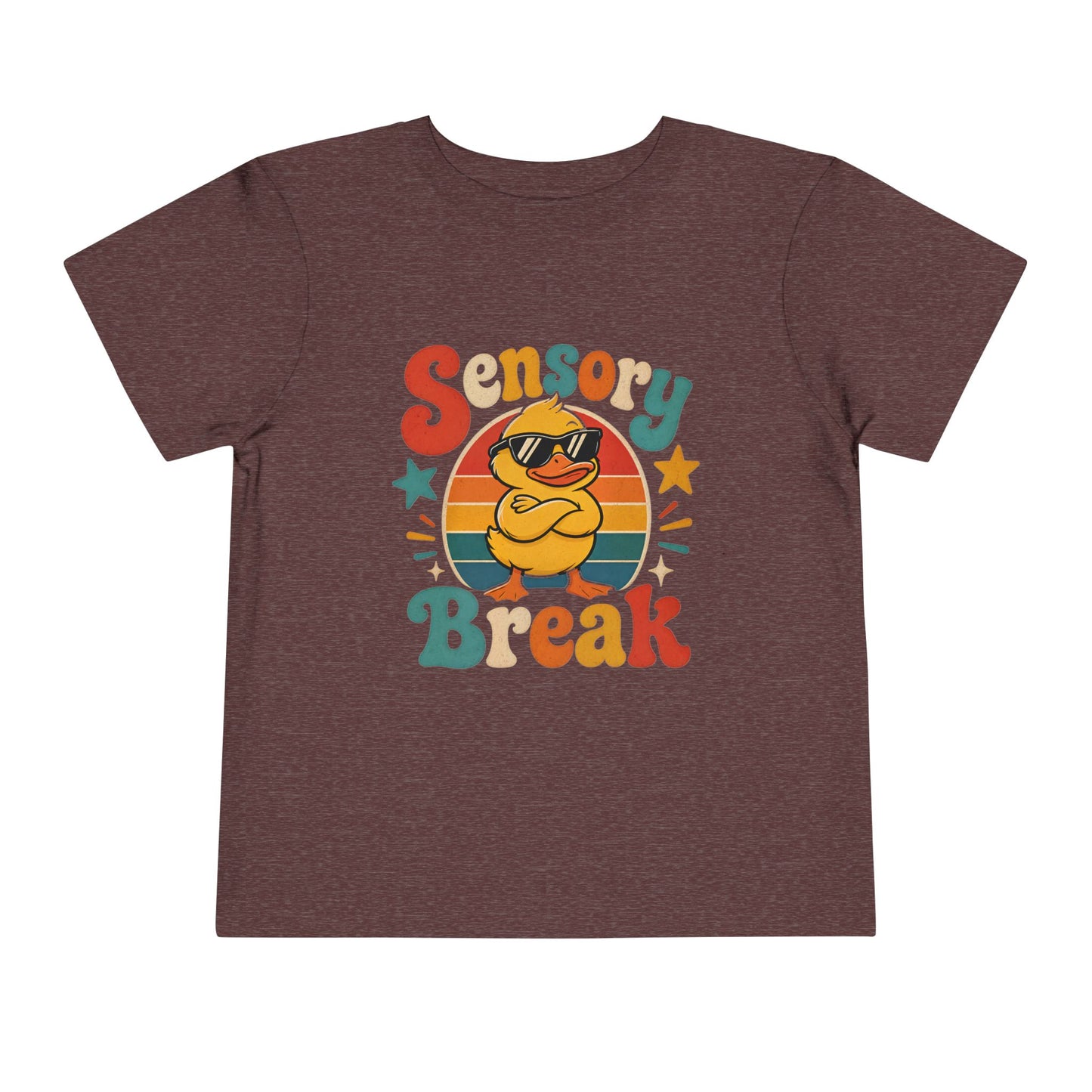 Sensory Break Toddler Tee — Cute Duck Graphic Kids Shirt
