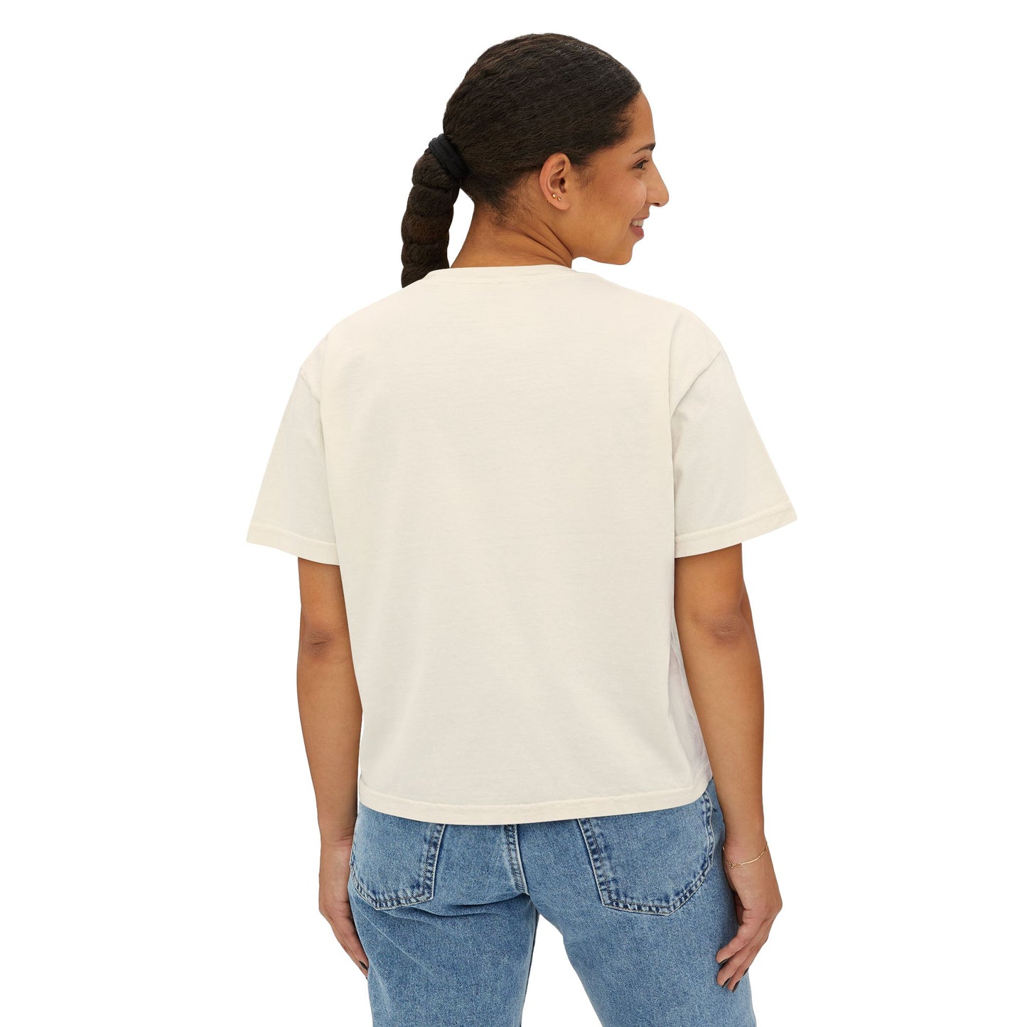 Same Shirt Different Day Boxy Tee — Womens Casual Graphic Tee image 7