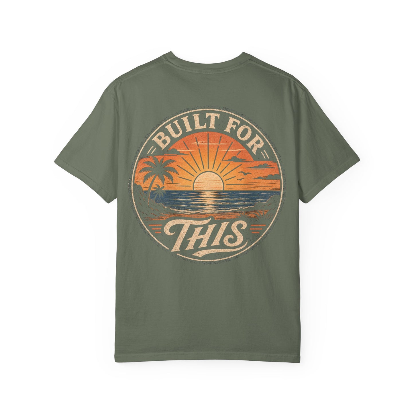 Built For This Sunset T-Shirt — Vintage Beach Palm Graphic
