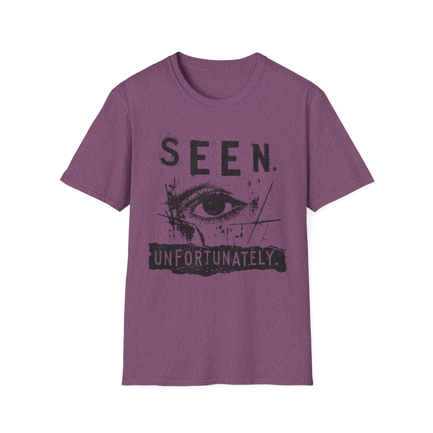 Seen. Eye Graphic T-Shirt — "Seen. Unfortunately." Vintage Grunge Tee