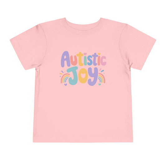 Toddler Tee — "Autistic Joy" Colorful Pride Shirt for Kids image 0