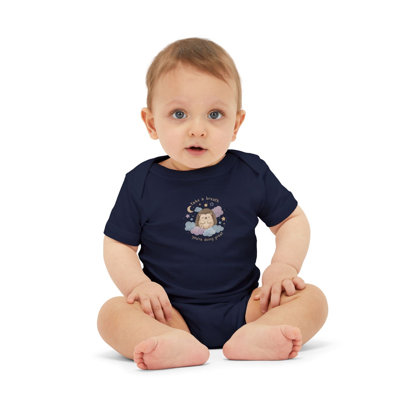 Baby Onesie - Cute Sleeping Lion Graphic Infant Bodysuit (Newborn Shower Gift)