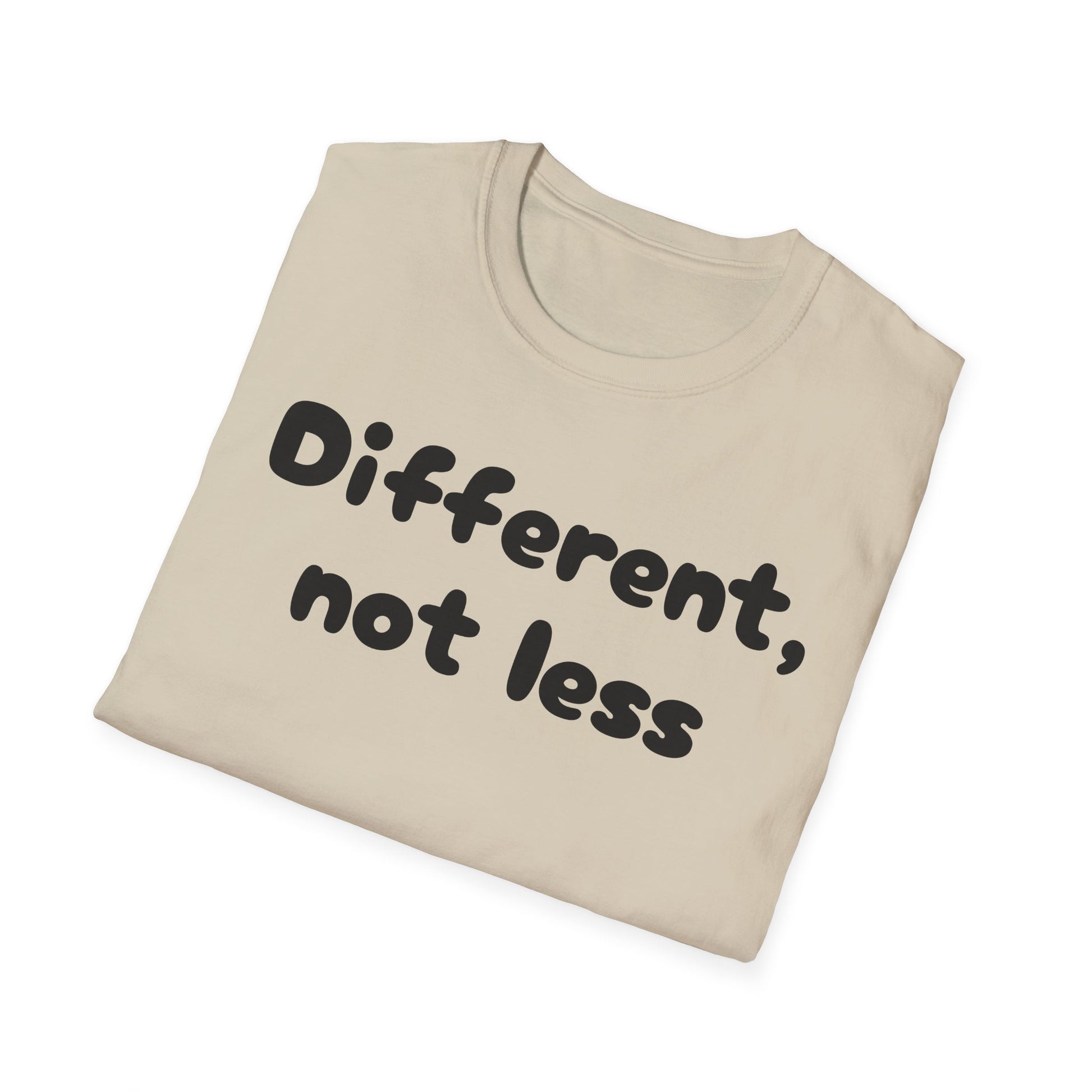 Different, Not Less T-Shirt — Autism Awareness Tee - Sand, L image