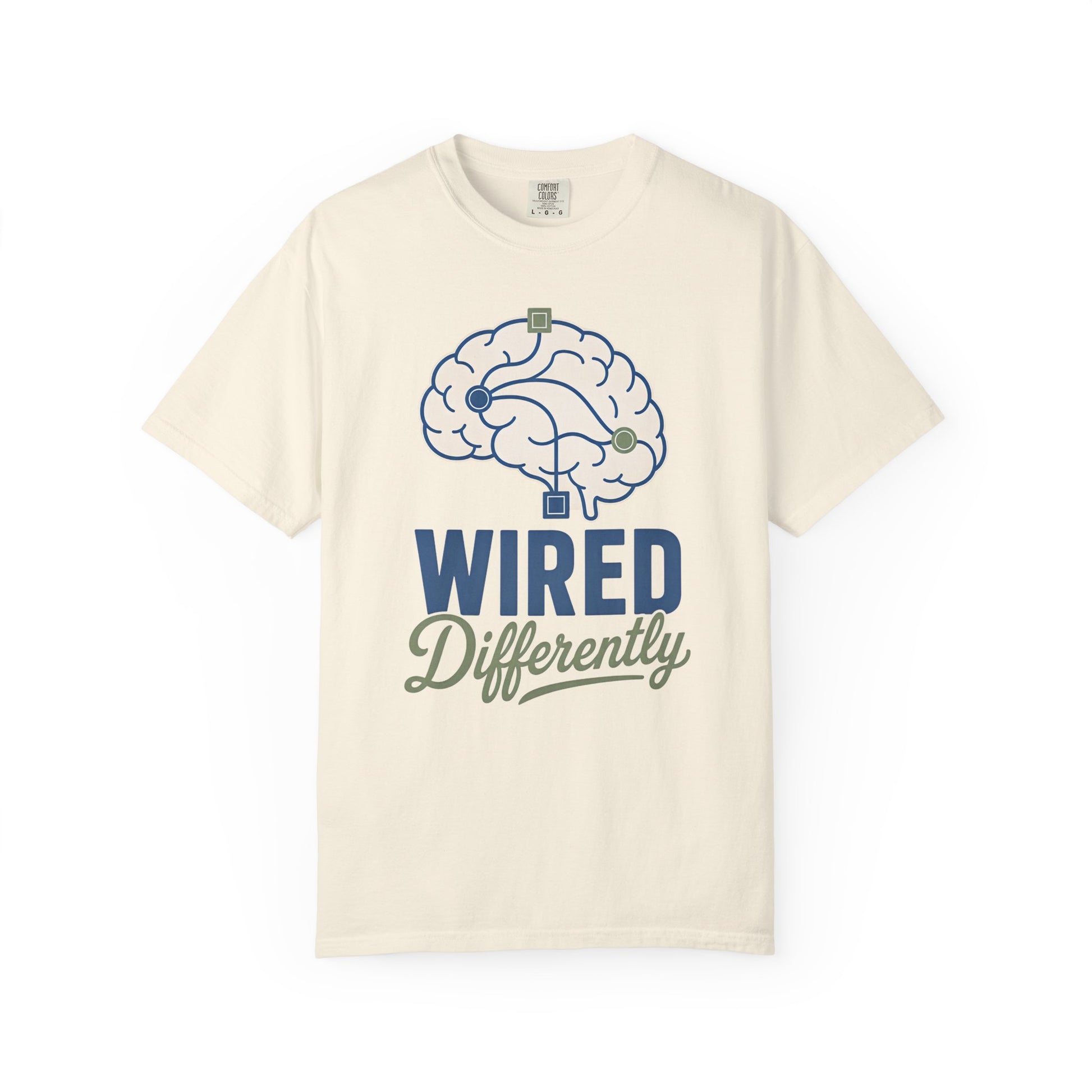 Wired Differently T-Shirt — Brain Graphic Tee for Neurodivergent Pride image