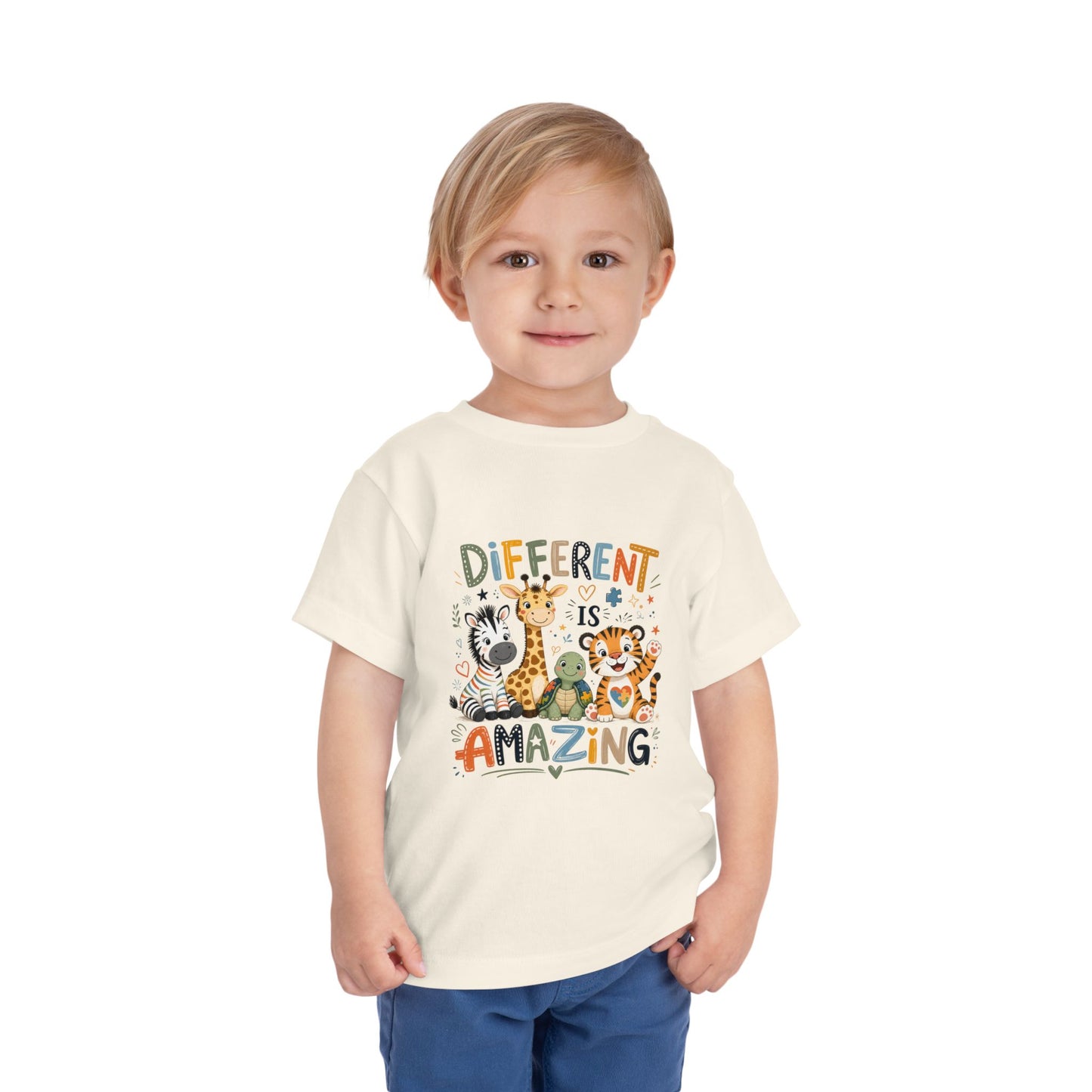 Different Is Amazing Toddler Shirt — Autism Awareness Kids Tee image 6