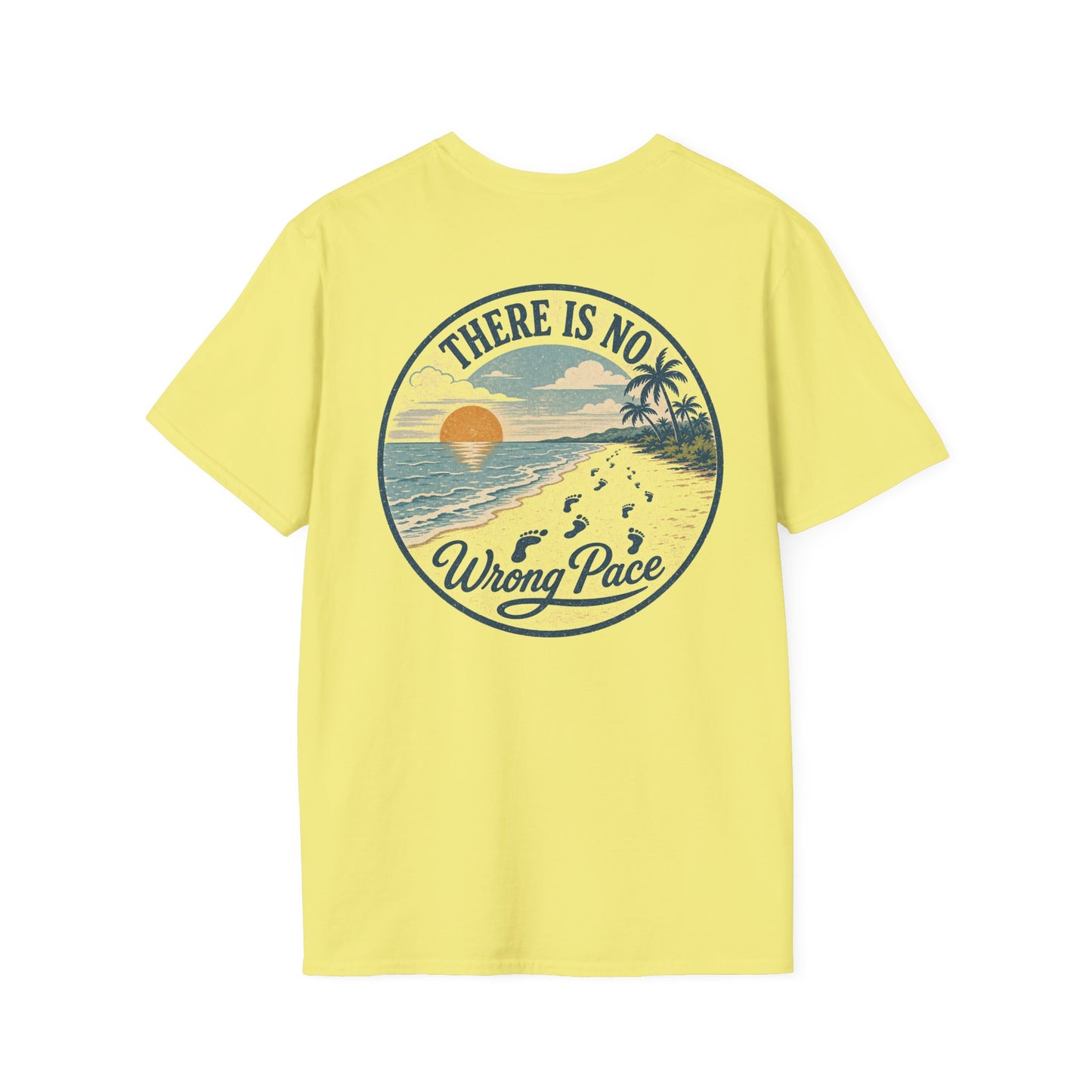 "There Is No Wrong Pace" Vintage Beach Graphic Tee
