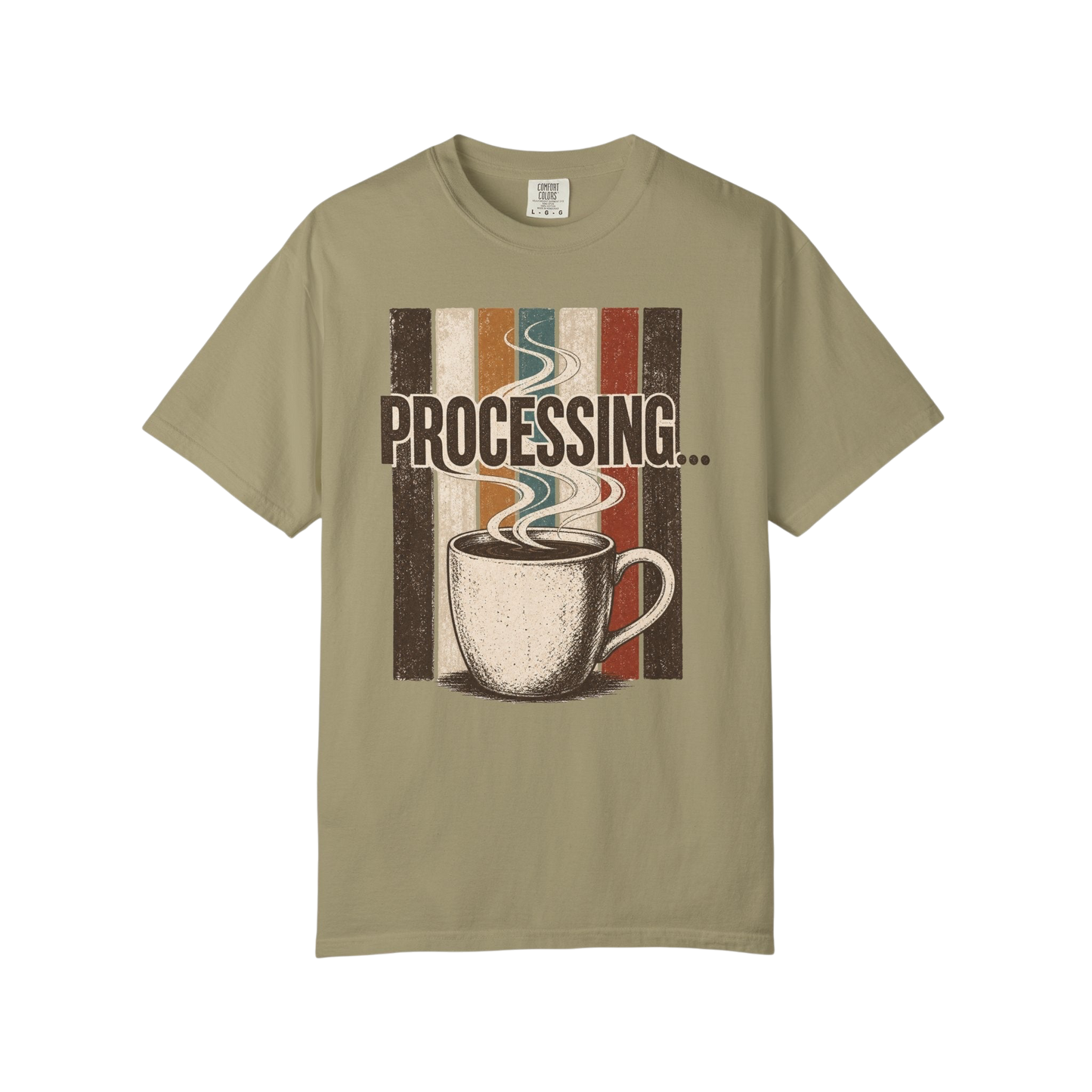 Processing... Coffee Cup Vintage Graphic T-Shirt