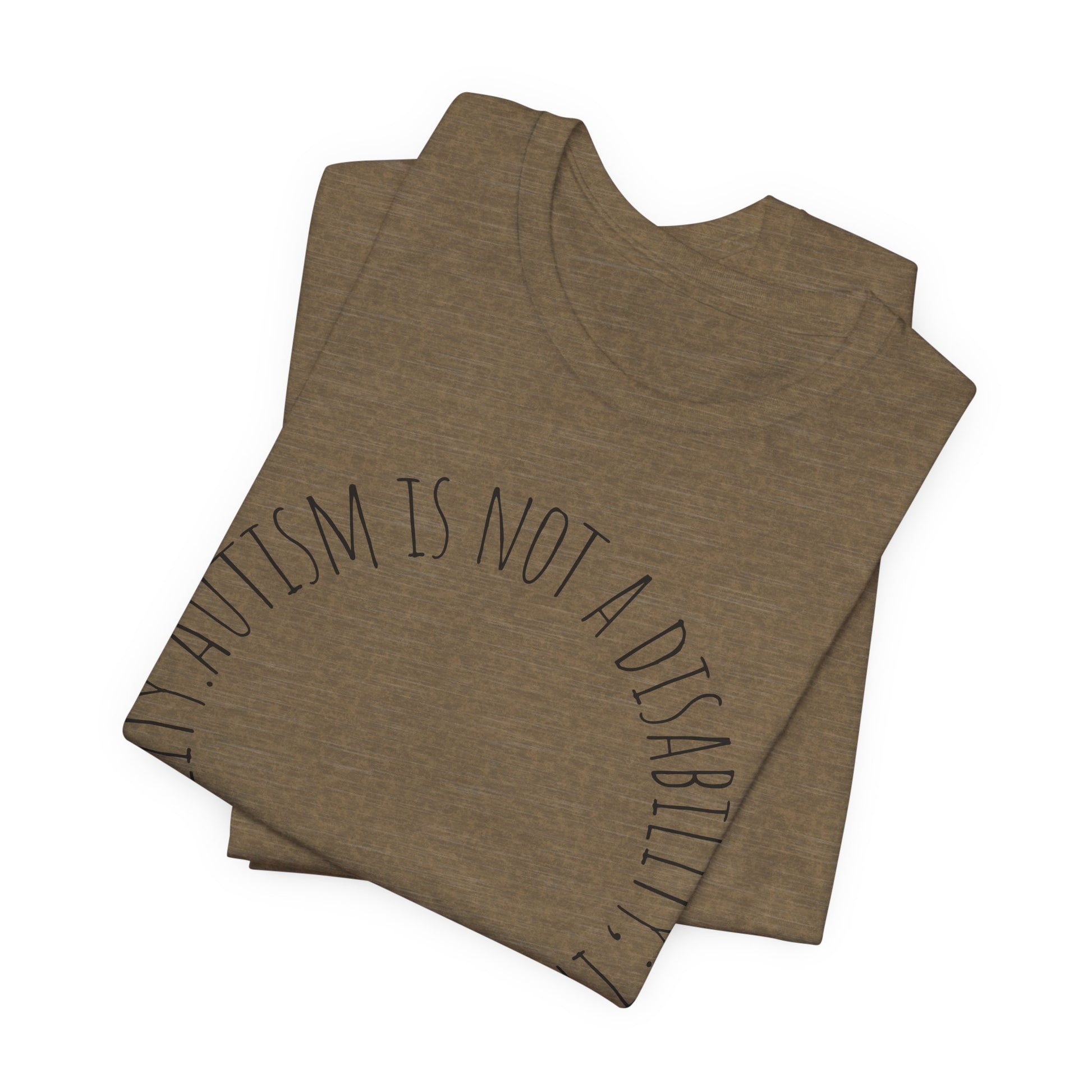 Autism Awareness - Autism Is Not a Disability Tee — A Different Ability -Circle Graphic T-Shirt image 13