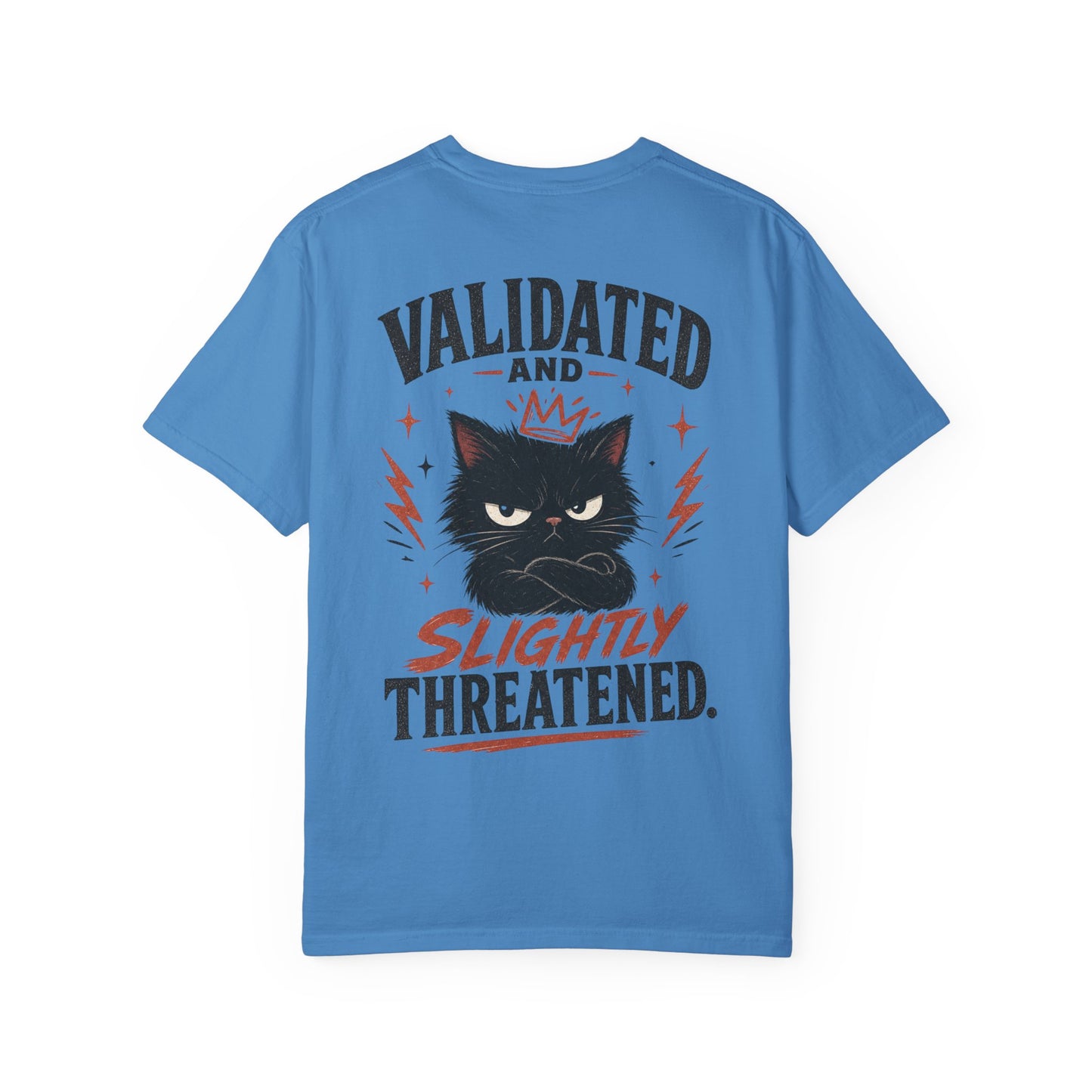 "Validated and Slightly Threatened" Cat Graphic T-Shirt
