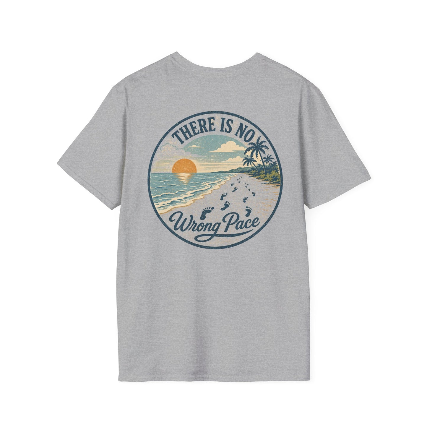 "There Is No Wrong Pace" Vintage Beach Graphic Tee