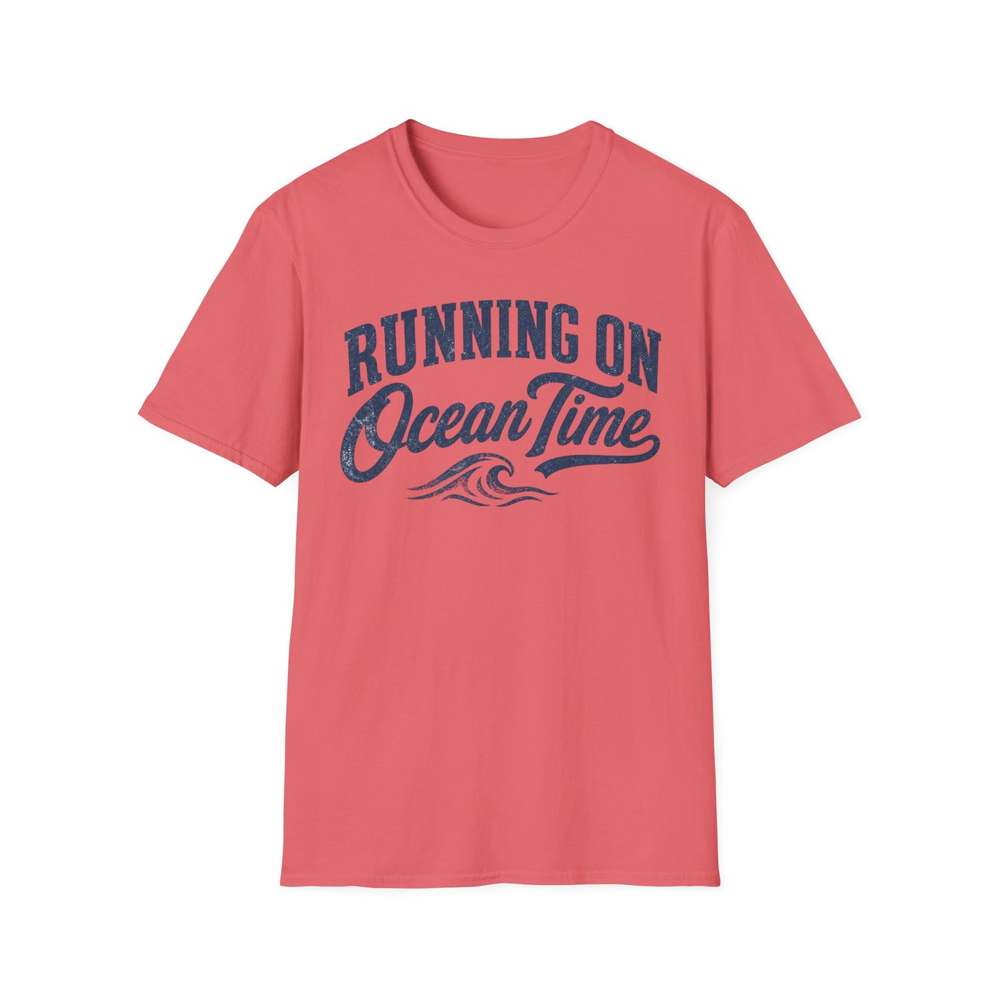 Running On Ocean Time T-Shirt — Coastal Beach Vibes Tee