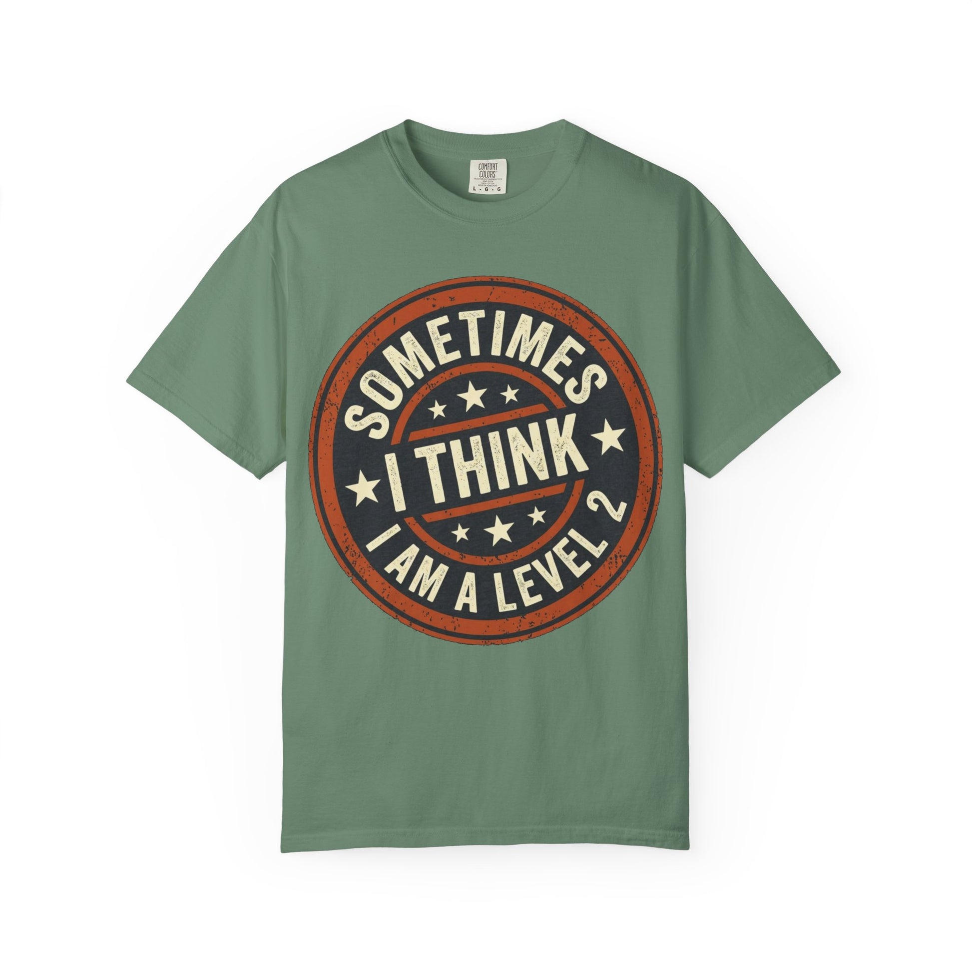Sometimes I think I Am A Level 2 T-Shirt - Funny Humorous -Spectrum Scale image