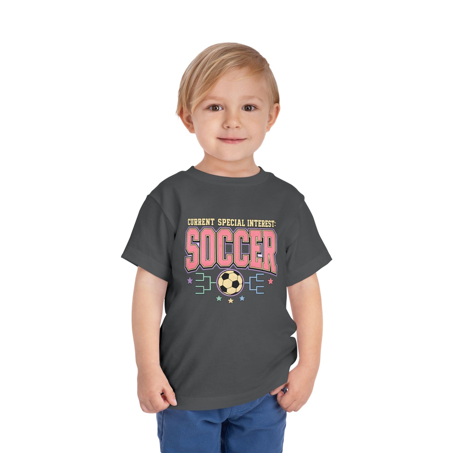 Toddler Soccer Tee — "Currently Special Interest: Soccer" Kids Graphic Shirt