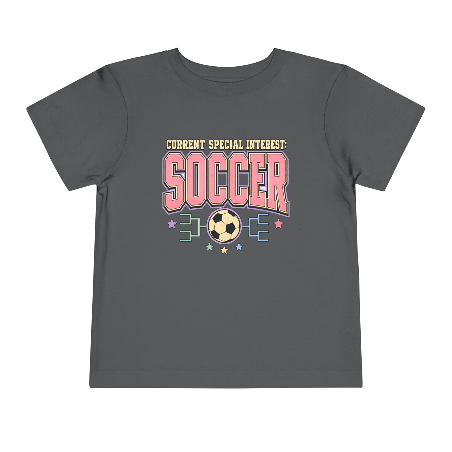 Toddler Soccer Tee — "Currently Special Interest: Soccer" Kids Graphic Shirt