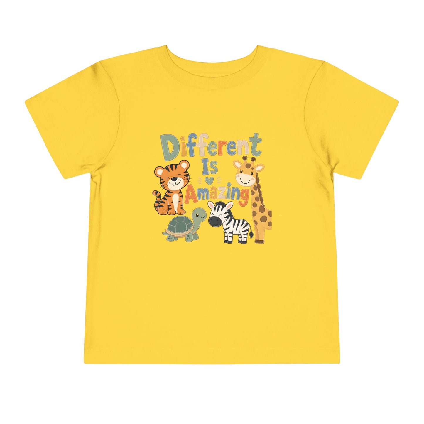 Toddler Tee — Repeating 'Inevitably Playful' Text Design