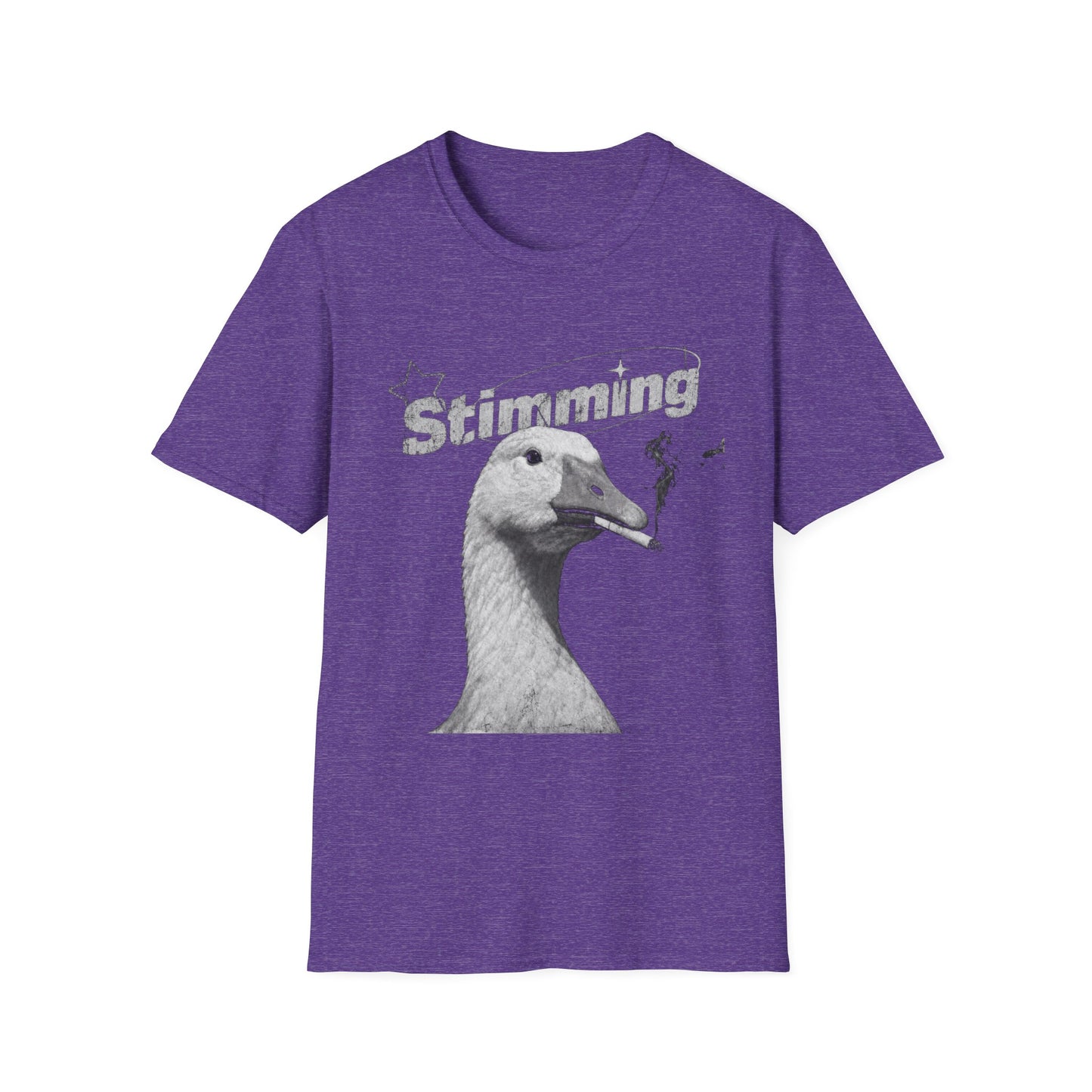 Stimming Goose T‑Shirt — Retro Silly Goose Graphic Tee for Autism & Sensory Pride