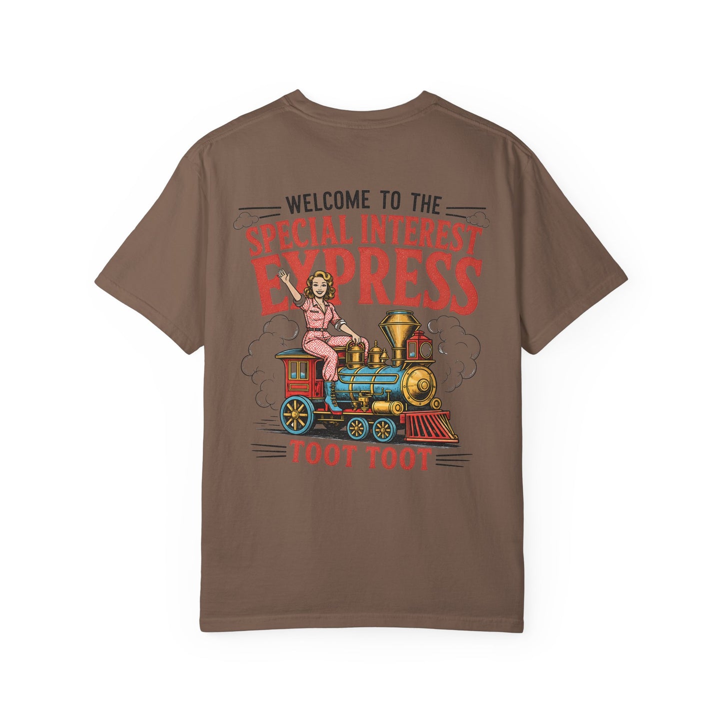 "Special Interest Express" Vintage Train Graphic (Toot Toot) BACK PRINT