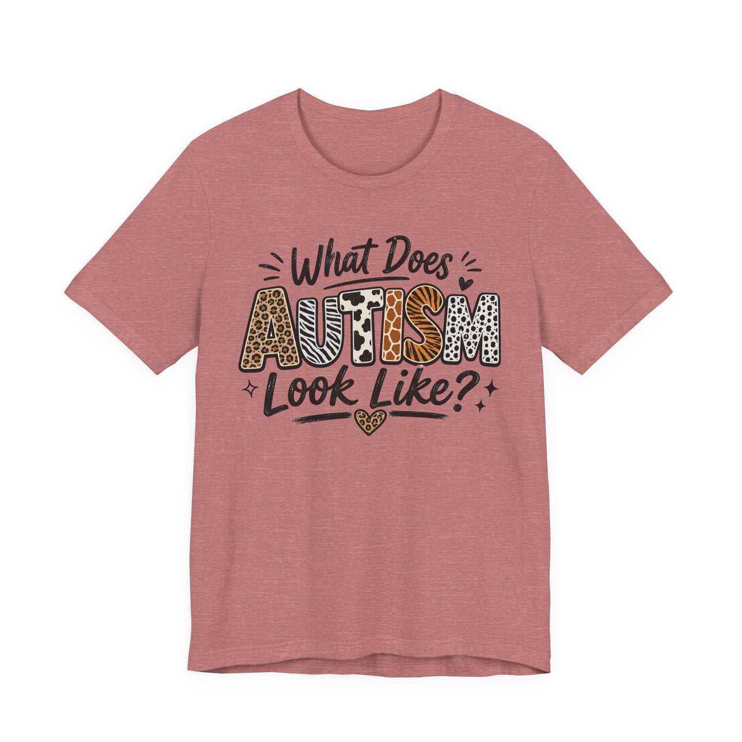 What Does Autism Look Like Shirt | Trendy Autism Awareness Tee image