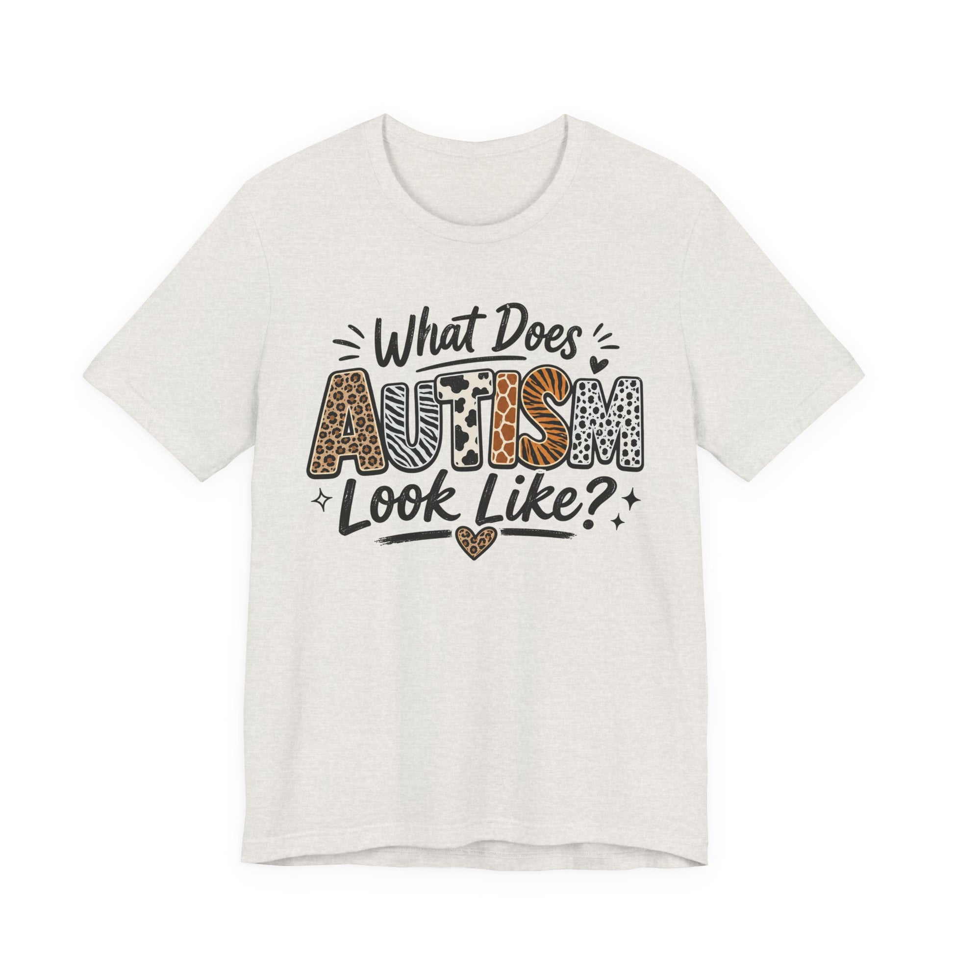 What Does Autism Look Like Shirt | Trendy Autism Awareness Tee image